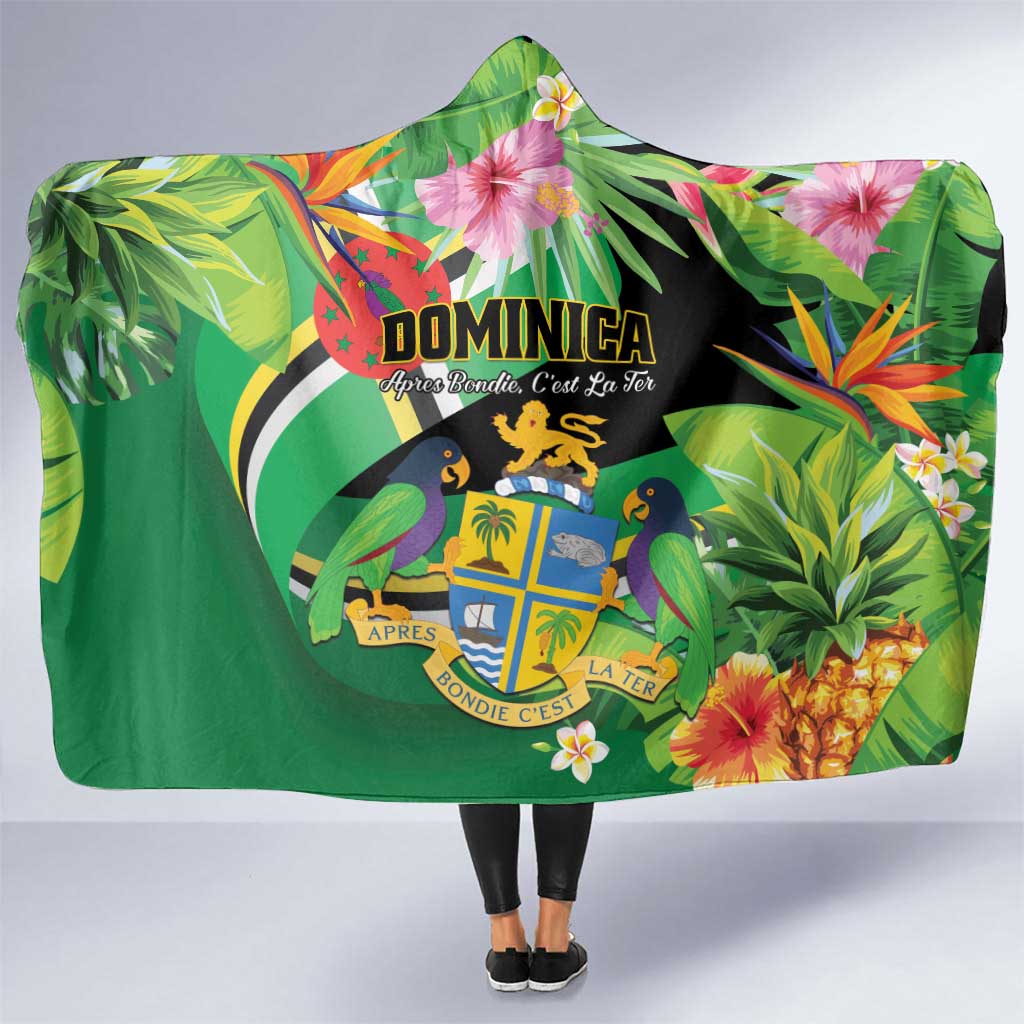 Dominica Hooded Blanket Nature Island of the Caribbean - Wonder Print Shop