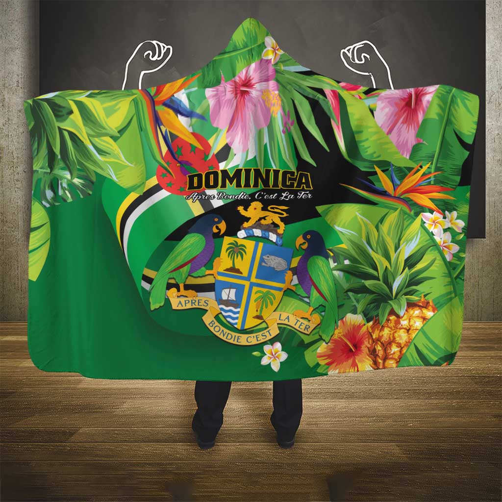 Dominica Hooded Blanket Nature Island of the Caribbean - Wonder Print Shop