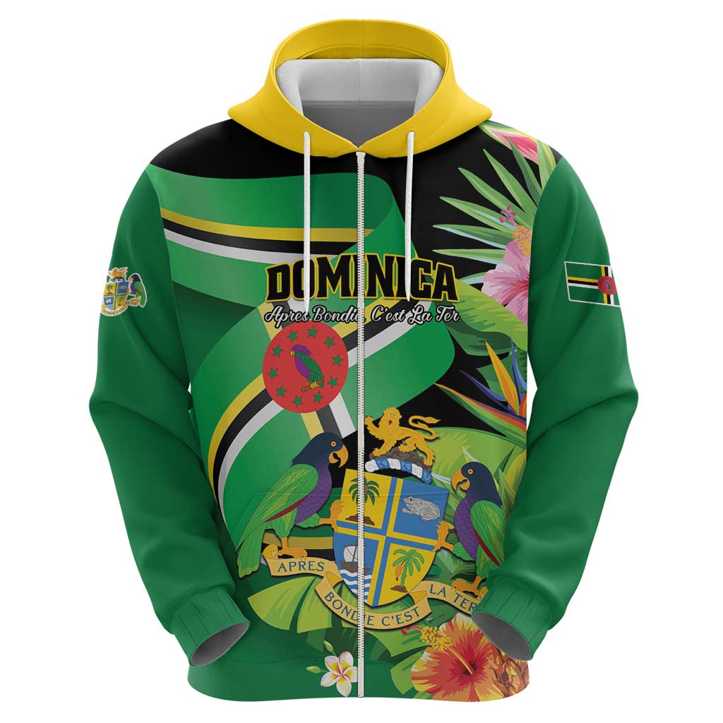 Personalized Dominica Hoodie Nature Island of the Caribbean - Wonder Print Shop