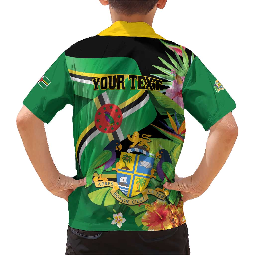 Personalized Dominica Kid Hawaiian Shirt Nature Island of the Caribbean - Wonder Print Shop