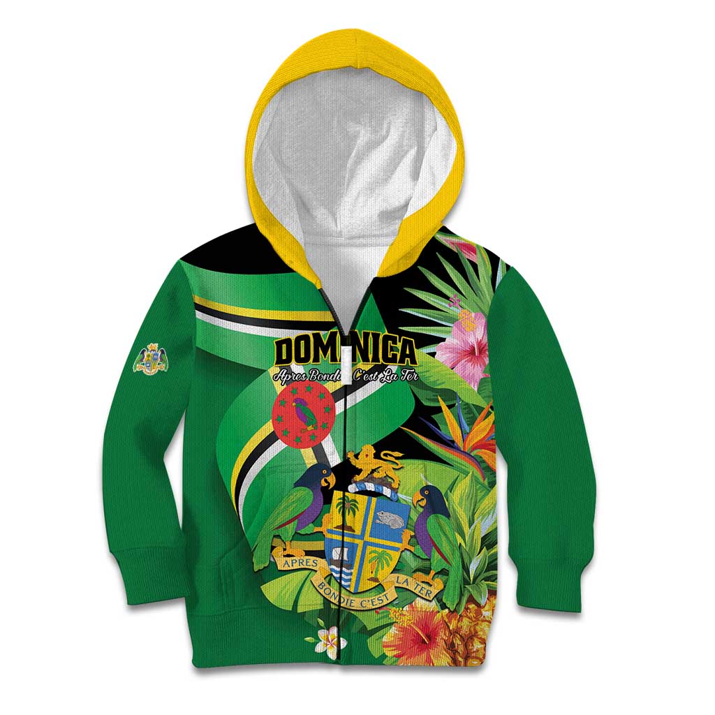 Personalized Dominica Kid Hoodie Nature Island of the Caribbean - Wonder Print Shop