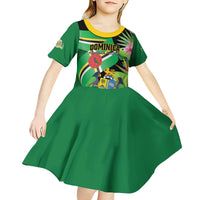 Personalized Dominica Kid Short Sleeve Dress Nature Island of the Caribbean - Wonder Print Shop