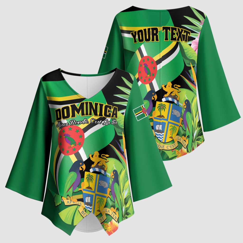 Personalized Dominica Kimono Sleeve Blouse Nature Island of the Caribbean - Wonder Print Shop