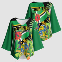 Personalized Dominica Kimono Sleeve Blouse Nature Island of the Caribbean - Wonder Print Shop