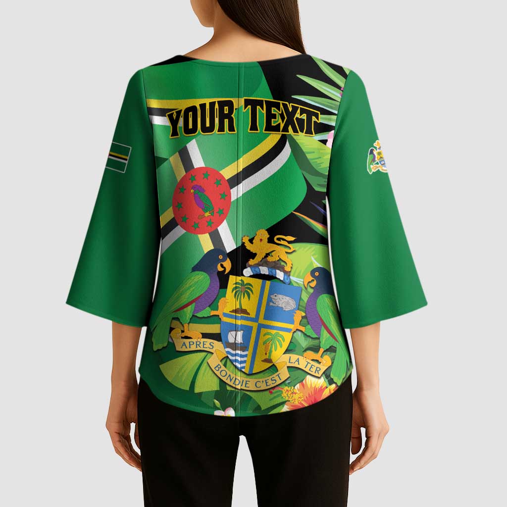 Personalized Dominica Kimono Sleeve Blouse Nature Island of the Caribbean - Wonder Print Shop