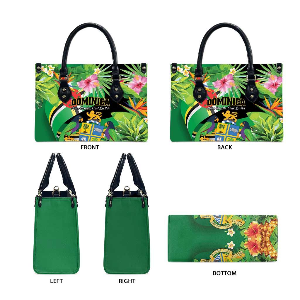 Dominica Leather Bag Nature Island of the Caribbean - Wonder Print Shop