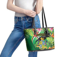 Dominica Leather Tote Bag Nature Island of the Caribbean - Wonder Print Shop