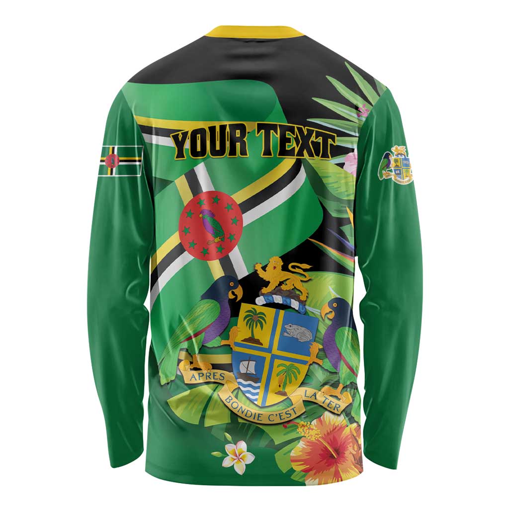 Personalized Dominica Long Sleeve Shirt Nature Island of the Caribbean - Wonder Print Shop