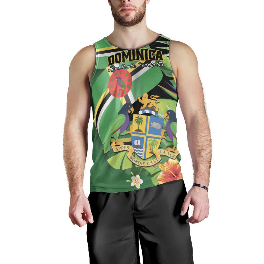 Personalized Dominica Men Tank Top Nature Island of the Caribbean - Wonder Print Shop