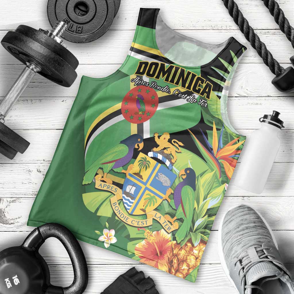 Personalized Dominica Men Tank Top Nature Island of the Caribbean - Wonder Print Shop