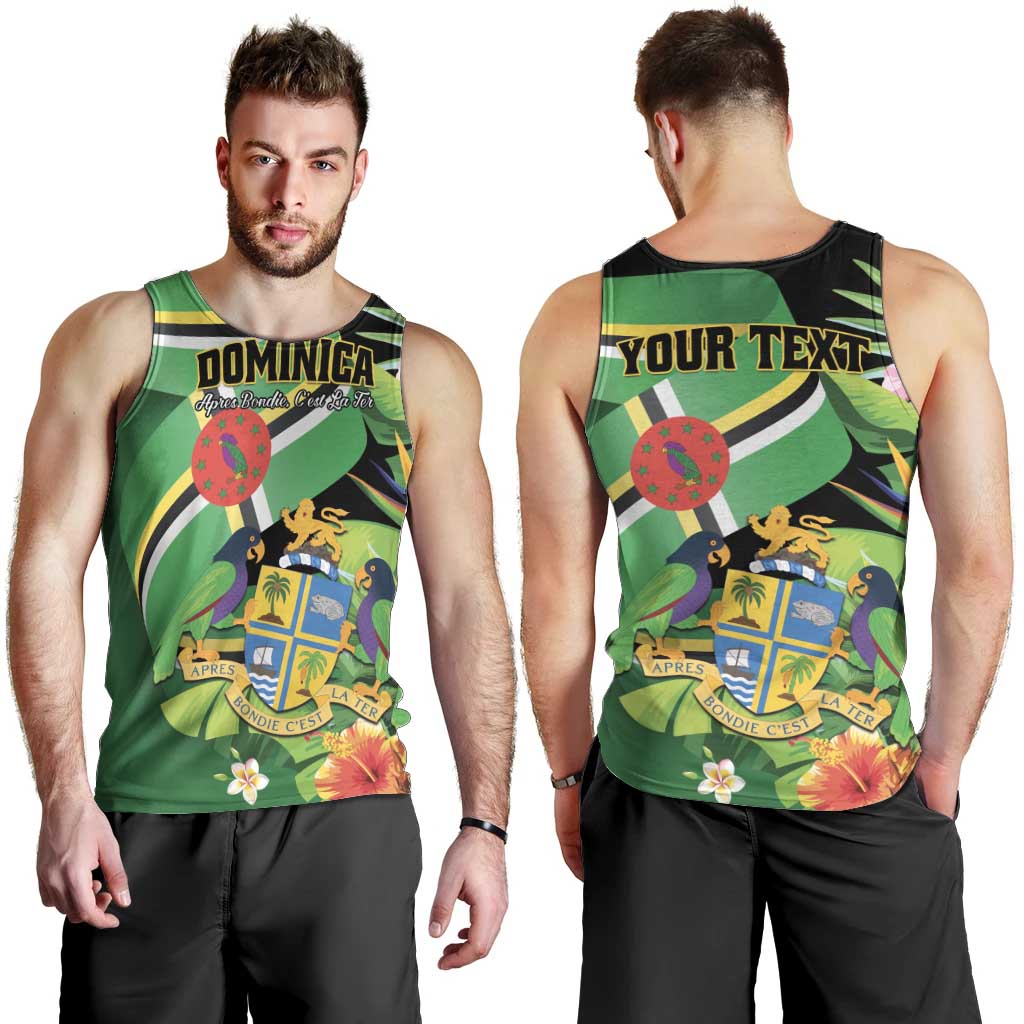 Personalized Dominica Men Tank Top Nature Island of the Caribbean - Wonder Print Shop