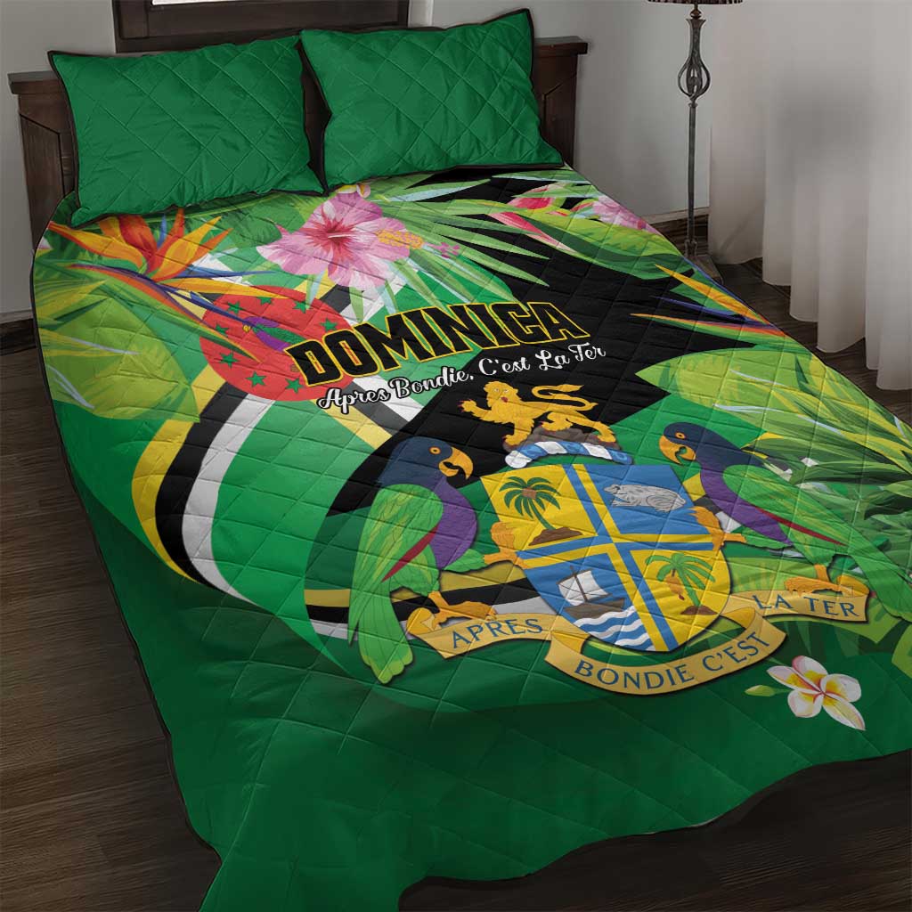 Dominica Quilt Bed Set Nature Island of the Caribbean - Wonder Print Shop