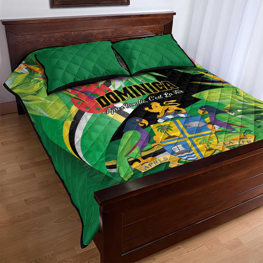 Dominica Quilt Bed Set Nature Island of the Caribbean - Wonder Print Shop