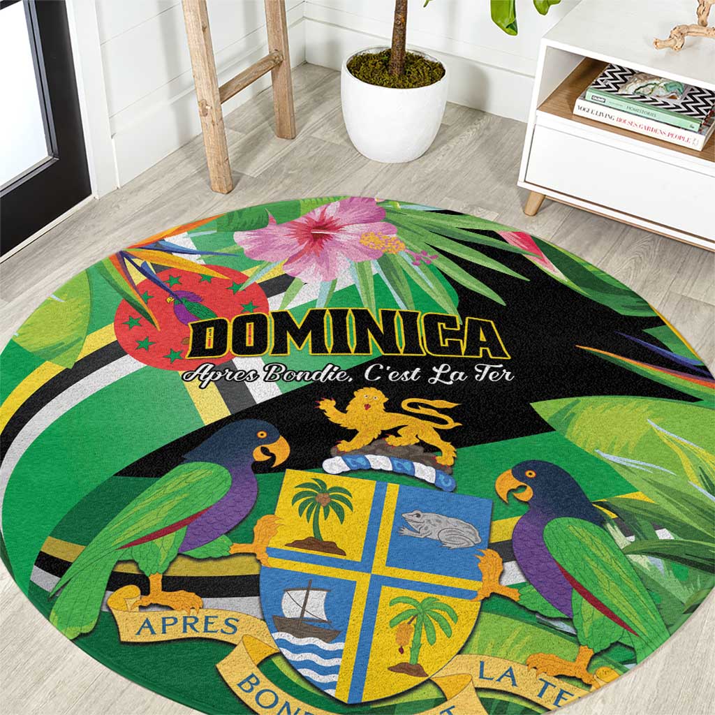 Dominica Round Carpet Nature Island of the Caribbean - Wonder Print Shop