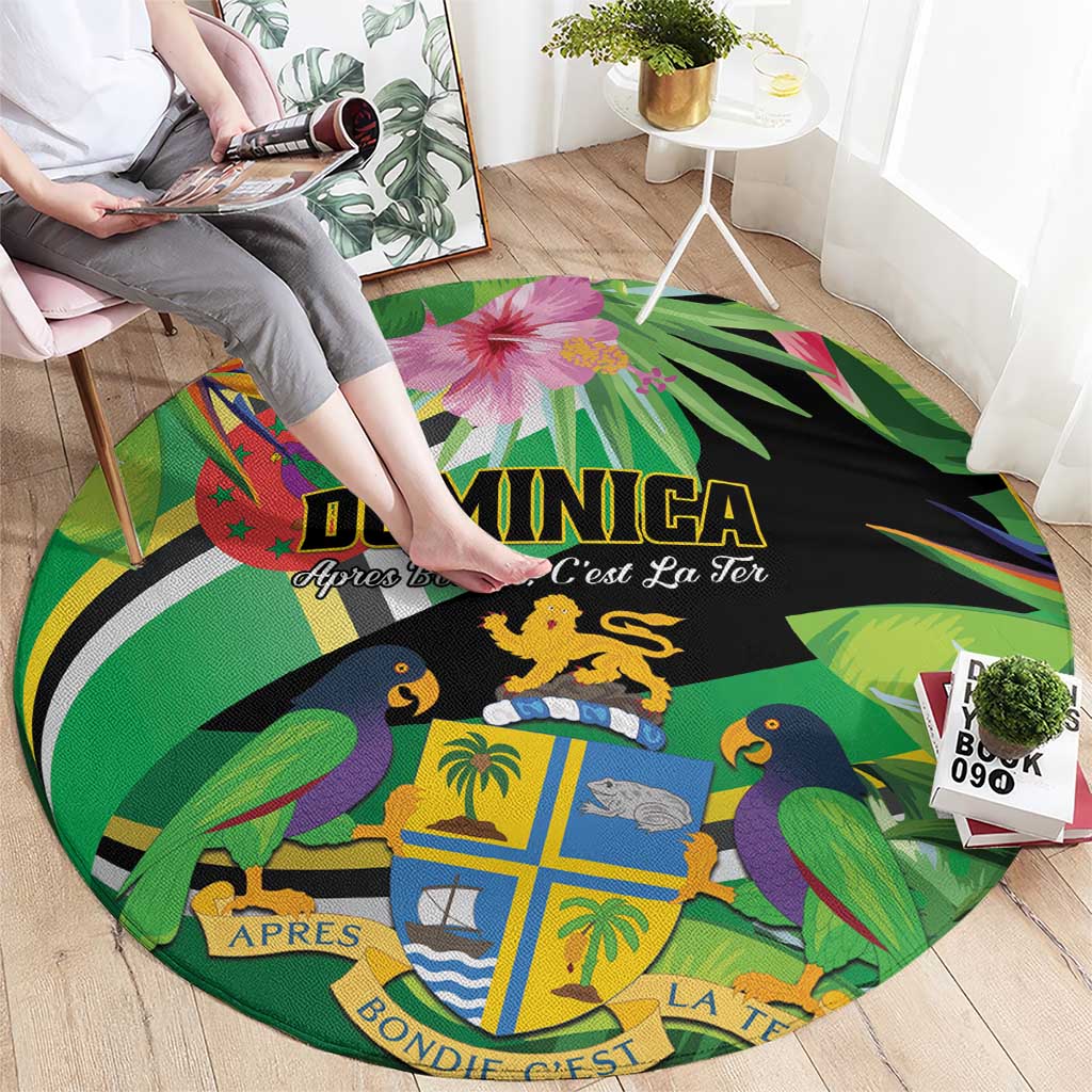 Dominica Round Carpet Nature Island of the Caribbean - Wonder Print Shop