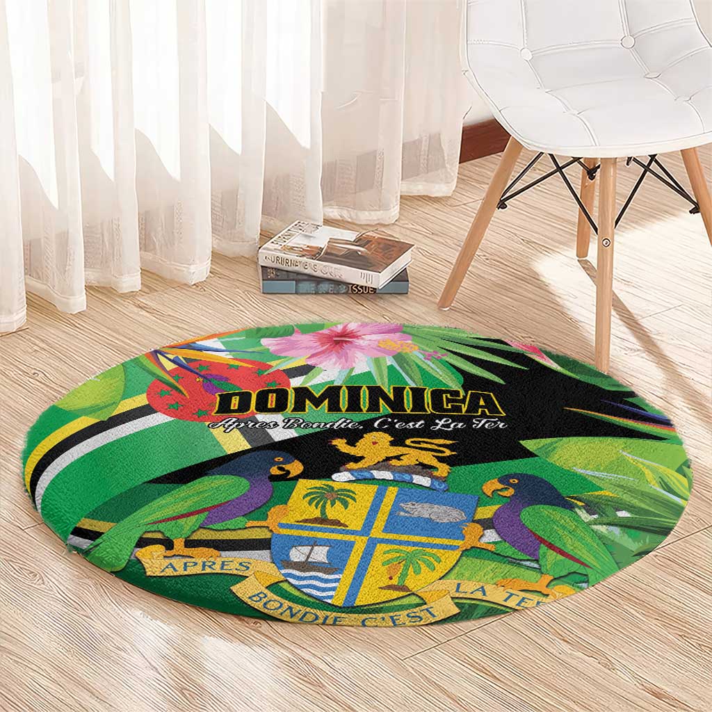 Dominica Round Carpet Nature Island of the Caribbean - Wonder Print Shop