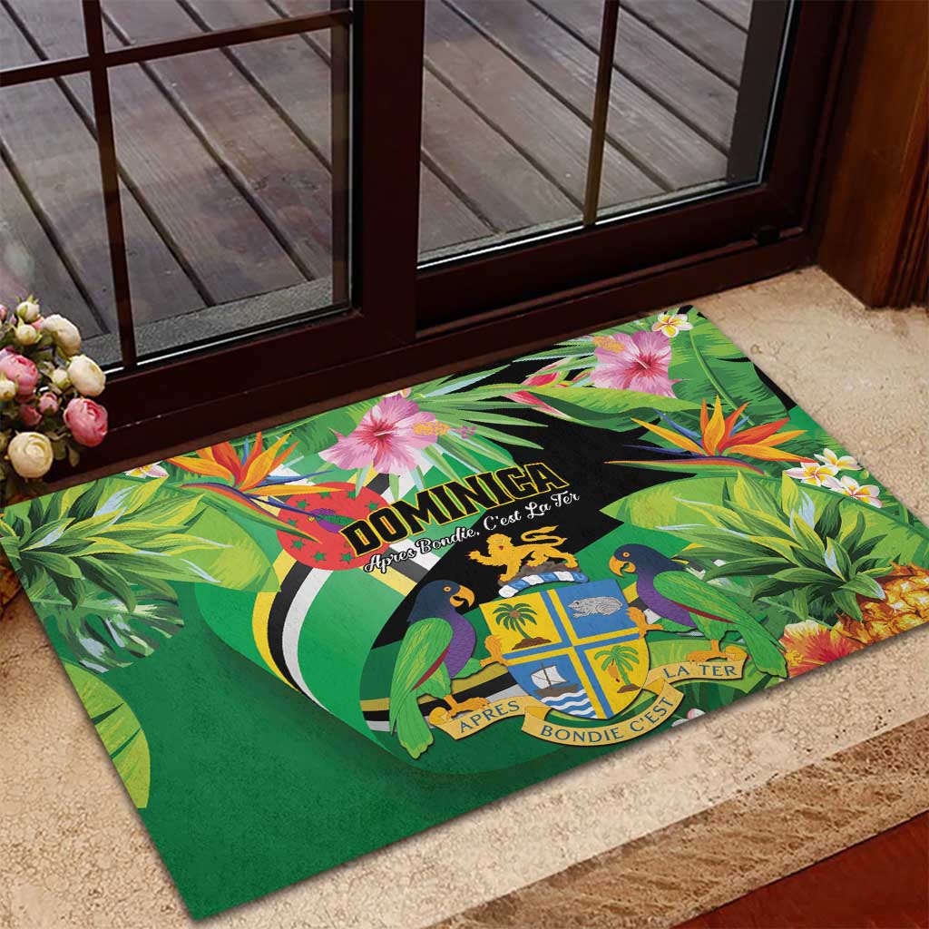 Dominica Rubber Doormat Nature Island of the Caribbean - Wonder Print Shop