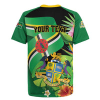 Personalized Dominica Rugby Jersey Nature Island of the Caribbean - Wonder Print Shop