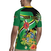 Personalized Dominica Rugby Jersey Nature Island of the Caribbean - Wonder Print Shop
