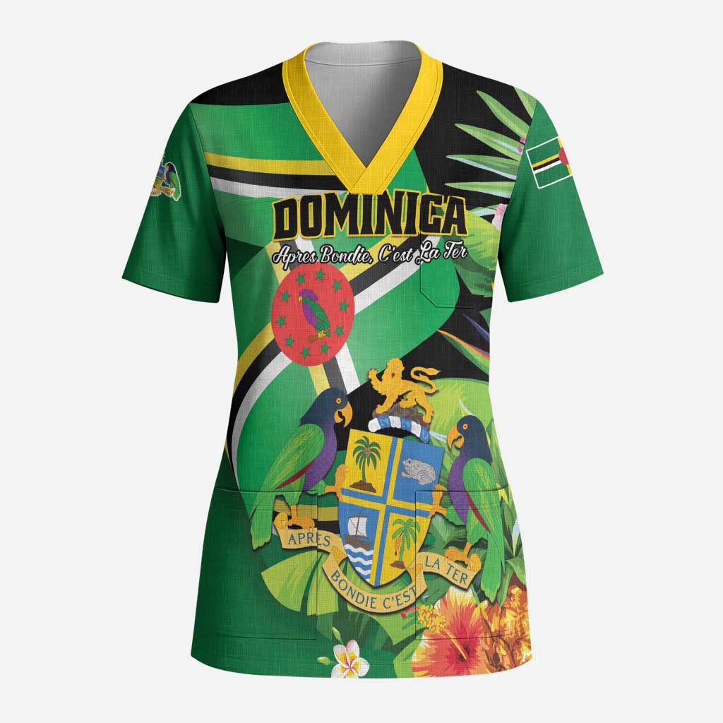 Personalized Dominica Scrub Top Nature Island of the Caribbean - Wonder Print Shop