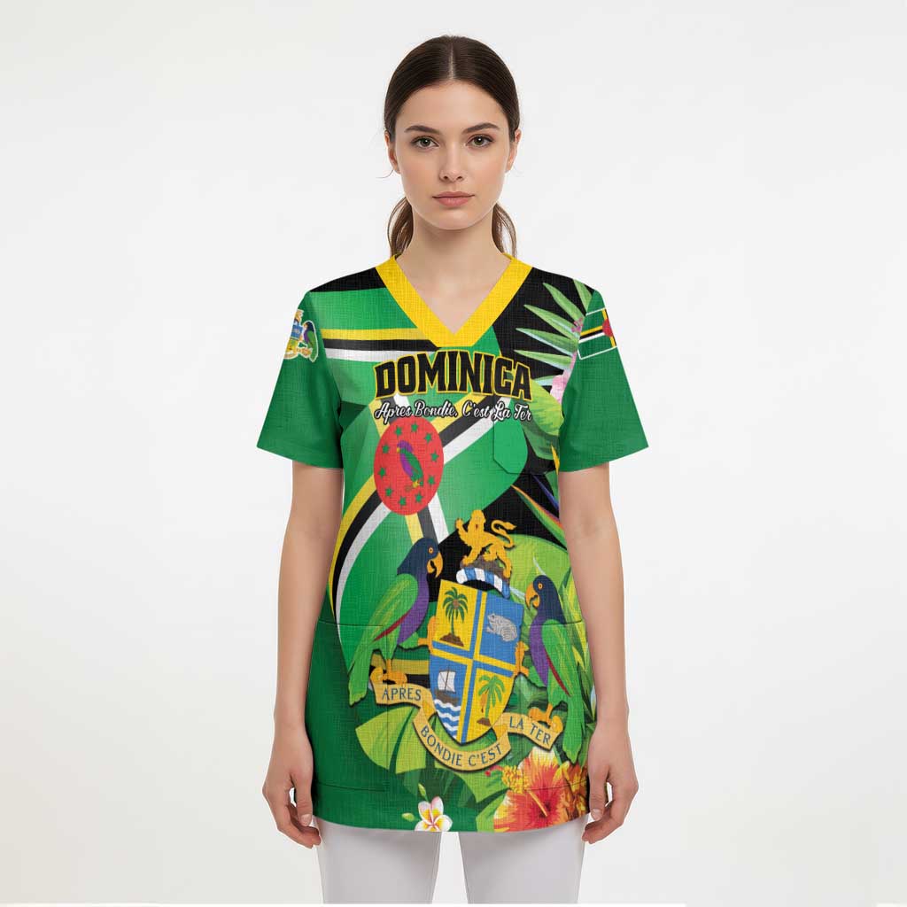 Personalized Dominica Scrub Top Nature Island of the Caribbean - Wonder Print Shop