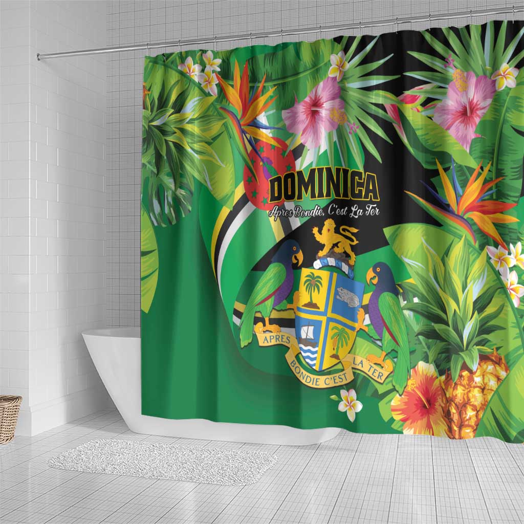 Dominica Shower Curtain Nature Island of the Caribbean - Wonder Print Shop