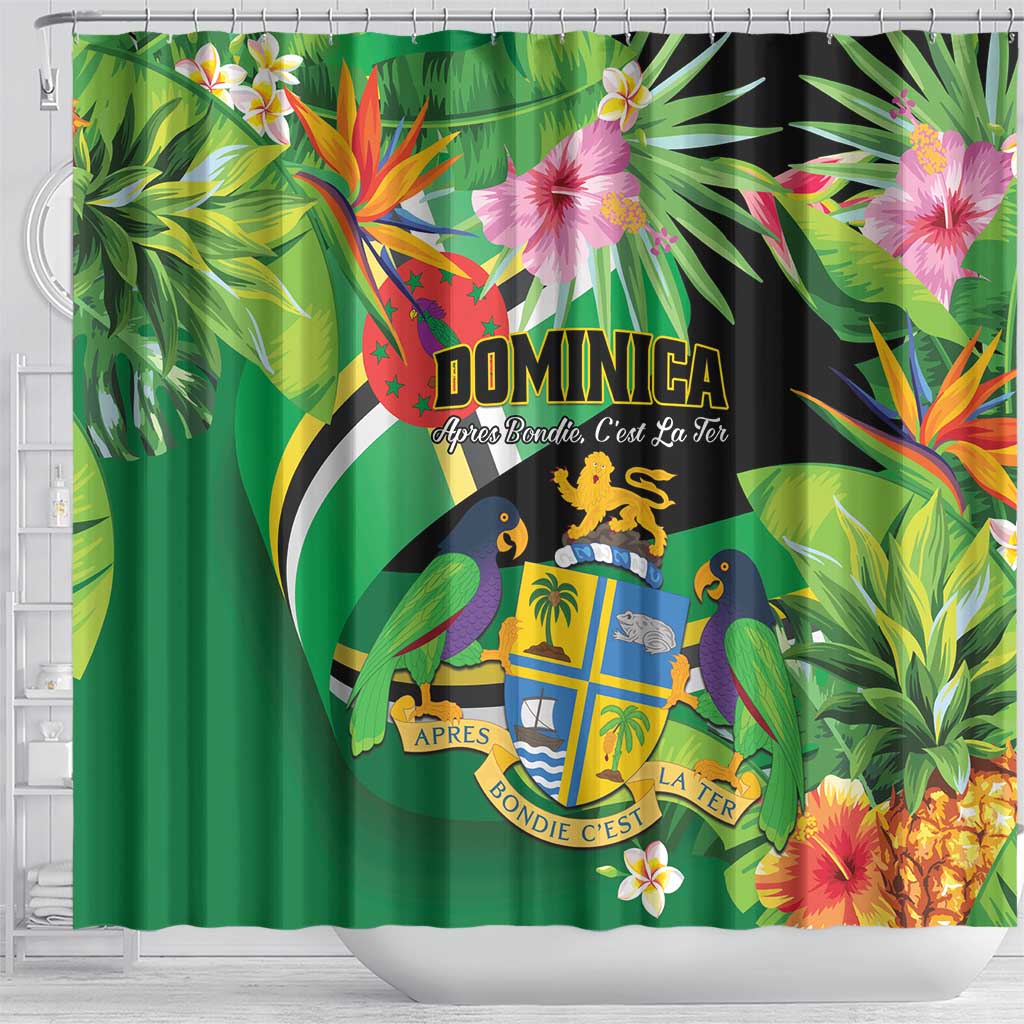 Dominica Shower Curtain Nature Island of the Caribbean - Wonder Print Shop