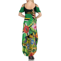 Personalized Dominica Summer Maxi Dress Nature Island of the Caribbean - Wonder Print Shop