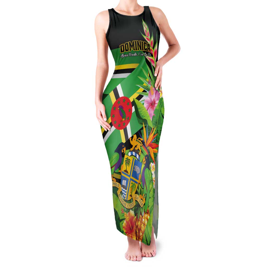 Personalized Dominica Tank Maxi Dress Nature Island of the Caribbean - Wonder Print Shop