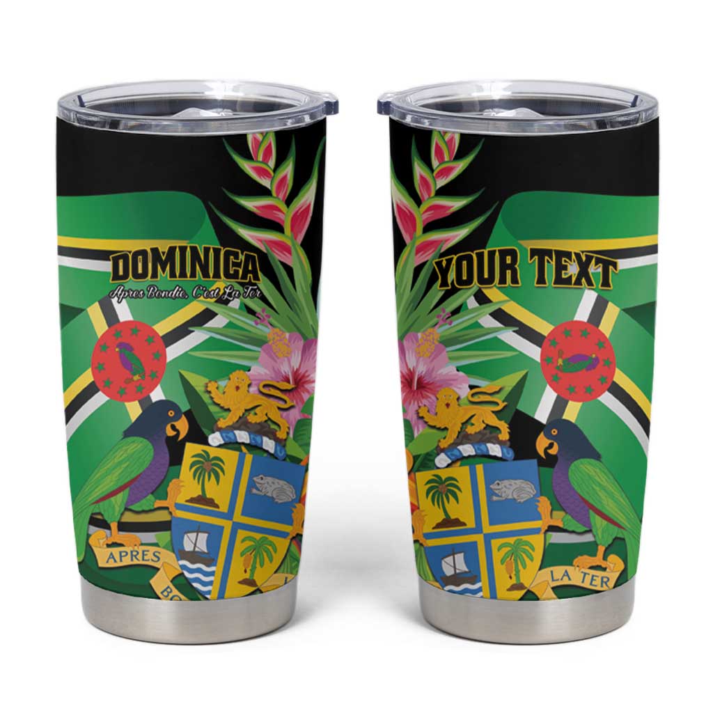 Personalized Dominica Tumbler Cup Nature Island of the Caribbean - Wonder Print Shop