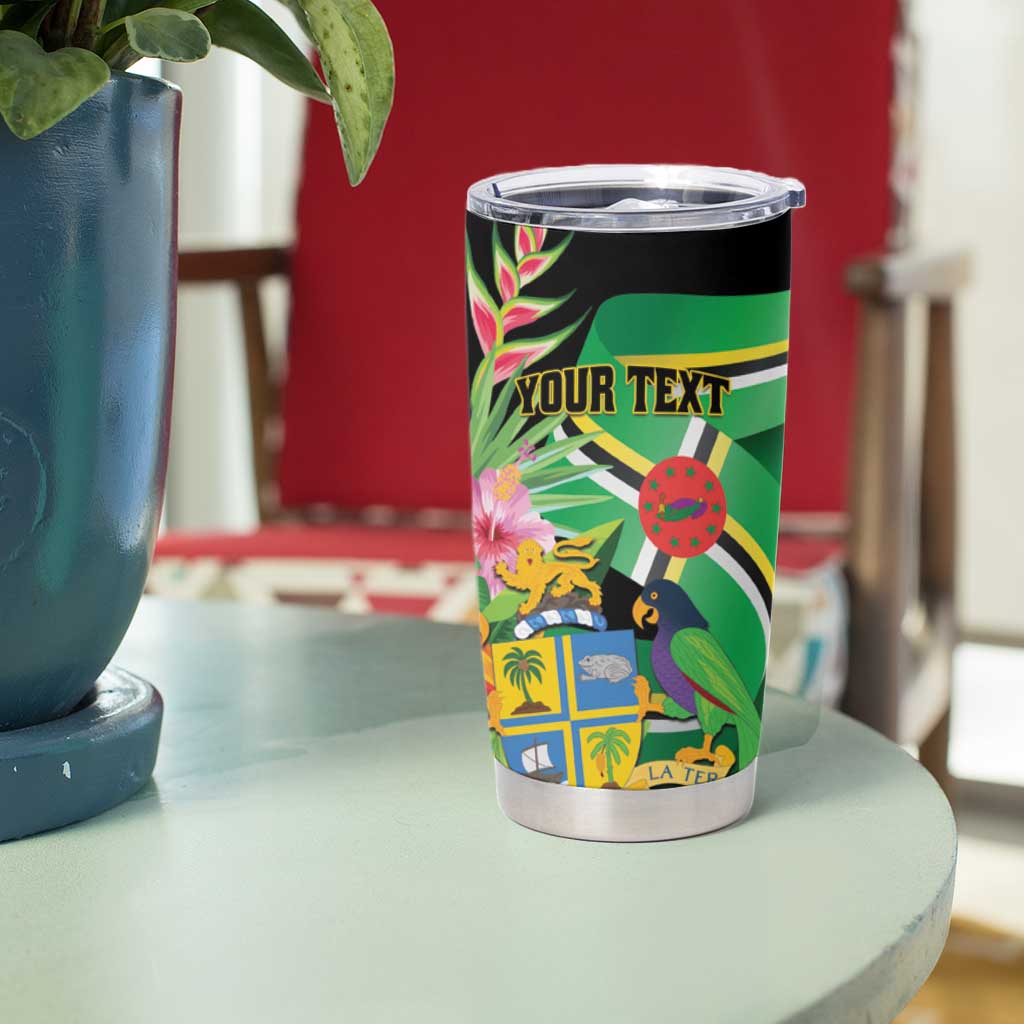 Personalized Dominica Tumbler Cup Nature Island of the Caribbean - Wonder Print Shop