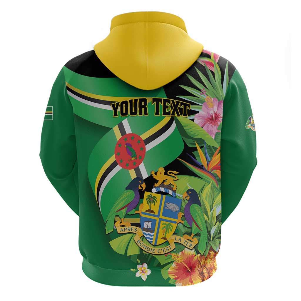 Personalized Dominica Zip Hoodie Nature Island of the Caribbean - Wonder Print Shop