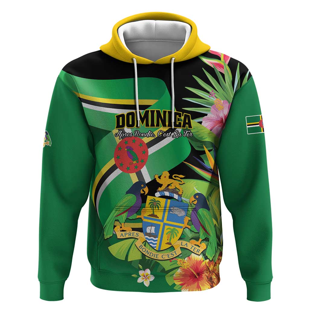 Personalized Dominica Zip Hoodie Nature Island of the Caribbean - Wonder Print Shop