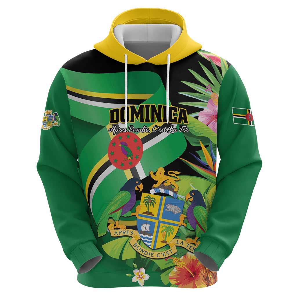 Personalized Dominica Zip Hoodie Nature Island of the Caribbean - Wonder Print Shop