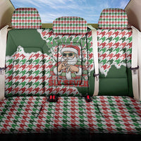 Funny Santa Claus Says Six Seven Back Car Seat Cover Christmas Houndstooth Pattern - Wonder Print Shop