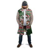 Funny Santa Claus Says Six Seven Cloak Christmas Houndstooth Pattern - Wonder Print Shop