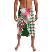 Funny Santa Claus Says Six Seven Lavalava Christmas Houndstooth Pattern - Wonder Print Shop