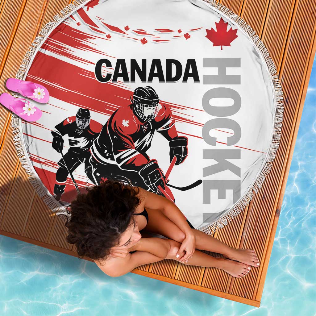 Canada Hockey Beach Blanket Canada Owns Hockey - Wonder Print Shop