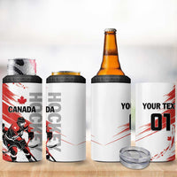 Custom Canada Hockey 4 in 1 Can Cooler Tumbler Canada Owns Hockey - Wonder Print Shop