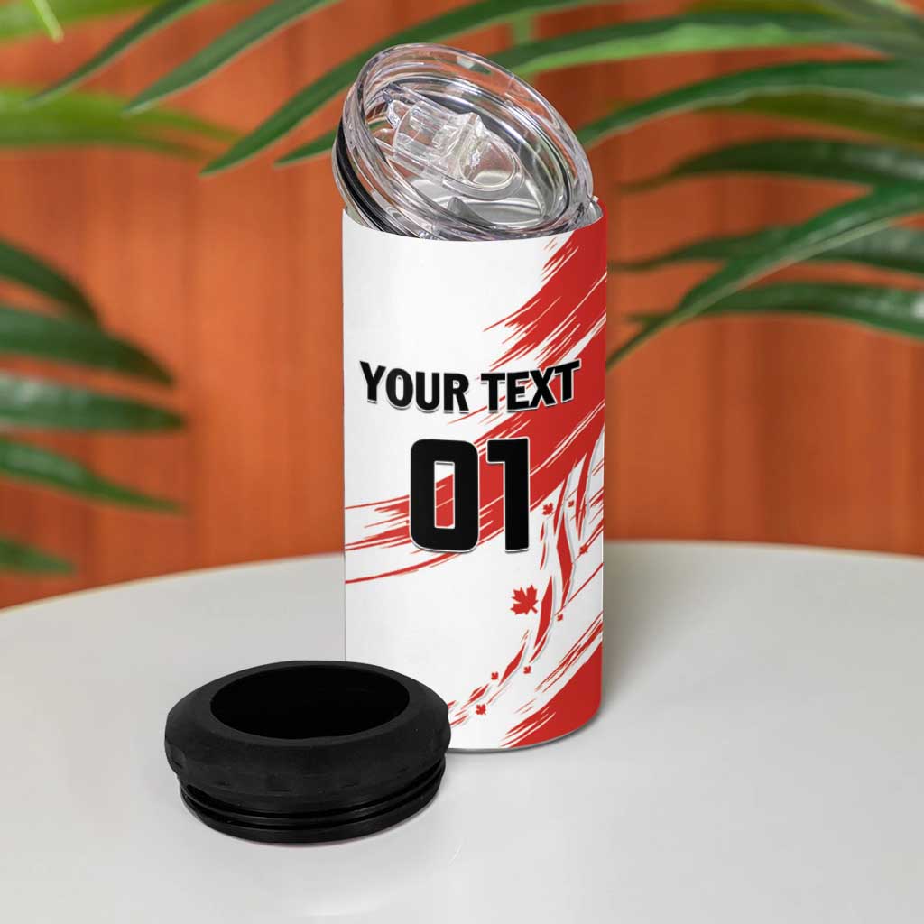 Custom Canada Hockey 4 in 1 Can Cooler Tumbler Canada Owns Hockey - Wonder Print Shop