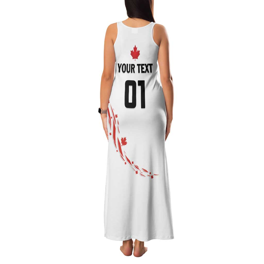 Custom Canada Hockey Family Matching Tank Maxi Dress and Hawaiian Shirt Canada Owns Hockey - Wonder Print Shop