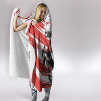 Canada Hockey Hooded Blanket Canada Owns Hockey
