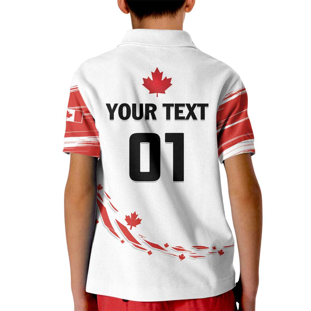 Custom Canada Hockey Kid Polo Shirt Canada Owns Hockey - Wonder Print Shop