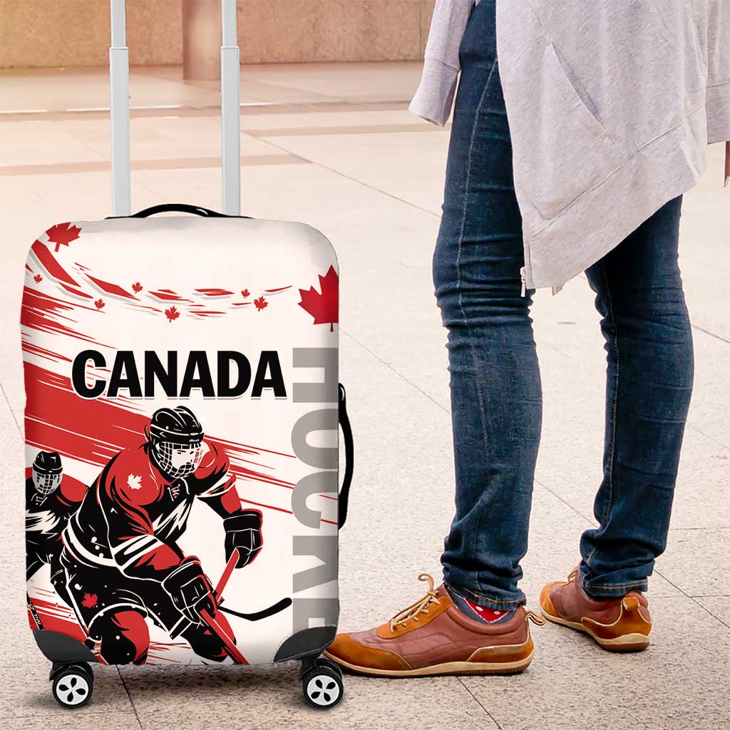 Canada Hockey Luggage Cover Canada Owns Hockey - Wonder Print Shop