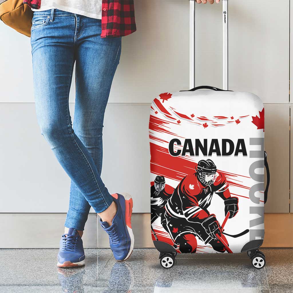 Canada Hockey Luggage Cover Canada Owns Hockey - Wonder Print Shop