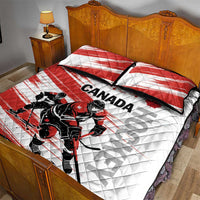 Canada Hockey Quilt Bed Set Canada Owns Hockey - Wonder Print Shop