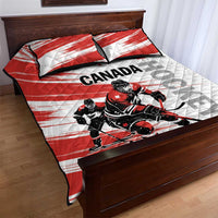 Canada Hockey Quilt Bed Set Canada Owns Hockey - Wonder Print Shop