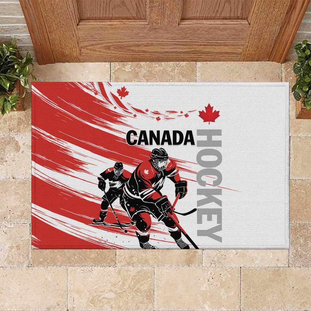 Canada Hockey Rubber Doormat Canada Owns Hockey - Wonder Print Shop