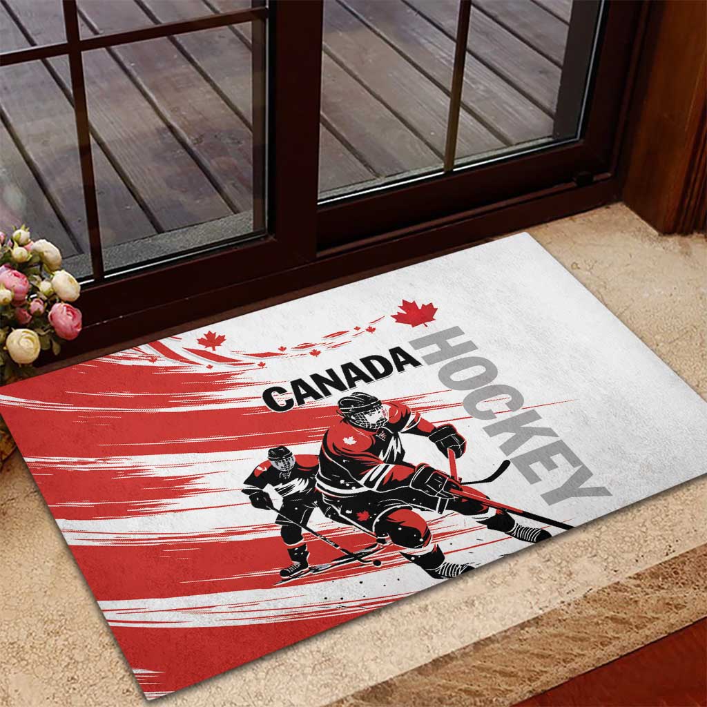 Canada Hockey Rubber Doormat Canada Owns Hockey - Wonder Print Shop