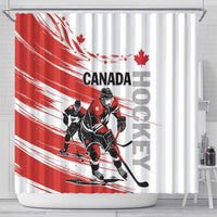 Canada Hockey Shower Curtain Canada Owns Hockey